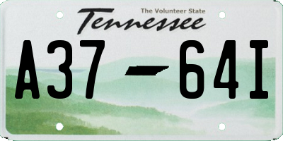 TN license plate A3764I