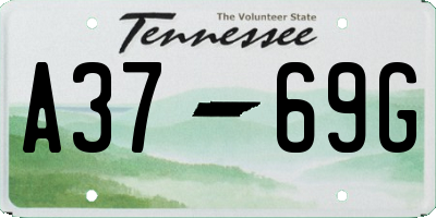 TN license plate A3769G
