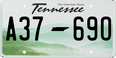 TN license plate A3769O