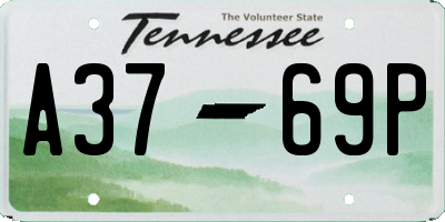 TN license plate A3769P