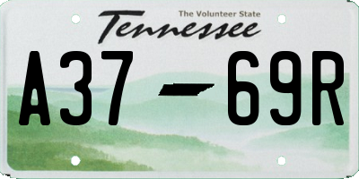 TN license plate A3769R