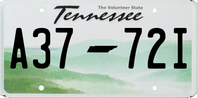 TN license plate A3772I