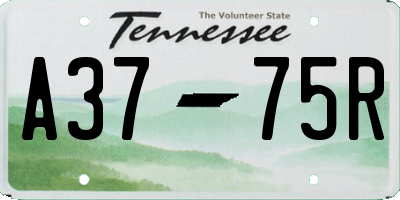 TN license plate A3775R