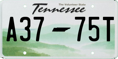 TN license plate A3775T