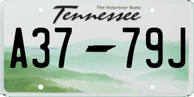 TN license plate A3779J