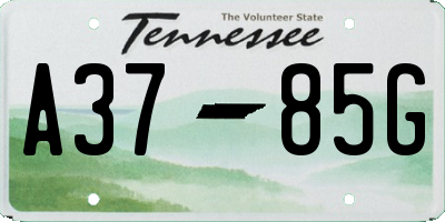 TN license plate A3785G