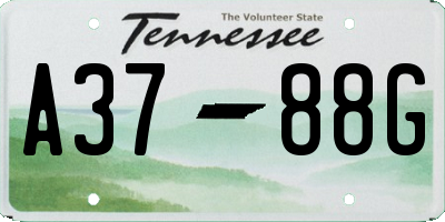 TN license plate A3788G