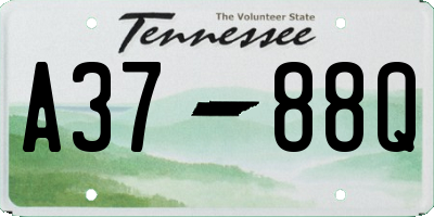 TN license plate A3788Q
