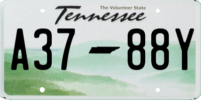TN license plate A3788Y