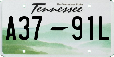 TN license plate A3791L