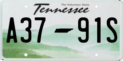 TN license plate A3791S