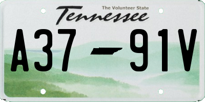 TN license plate A3791V