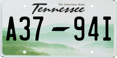 TN license plate A3794I