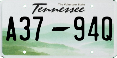 TN license plate A3794Q