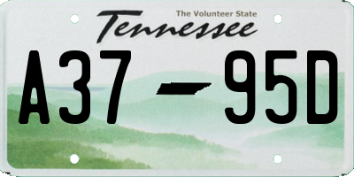 TN license plate A3795D