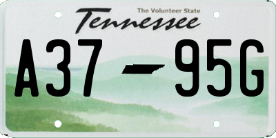 TN license plate A3795G
