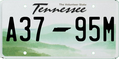 TN license plate A3795M