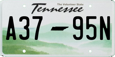 TN license plate A3795N