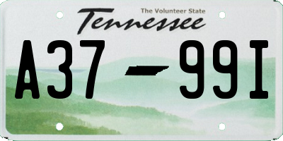 TN license plate A3799I