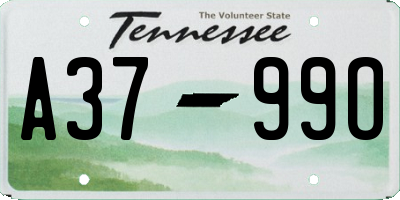 TN license plate A3799O