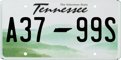 TN license plate A3799S