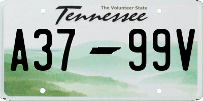TN license plate A3799V