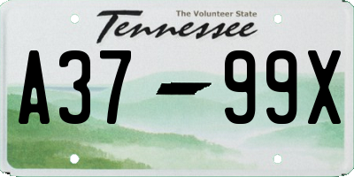 TN license plate A3799X