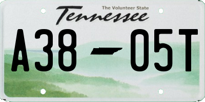 TN license plate A3805T