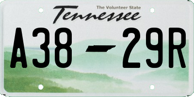 TN license plate A3829R