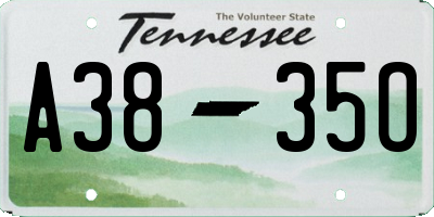 TN license plate A3835O