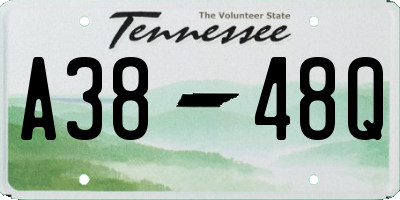 TN license plate A3848Q