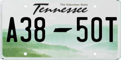 TN license plate A3850T