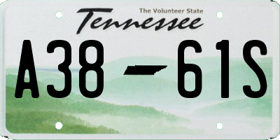 TN license plate A3861S