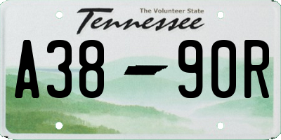 TN license plate A3890R