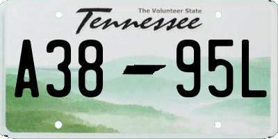 TN license plate A3895L