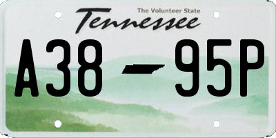 TN license plate A3895P
