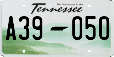 TN license plate A3905O