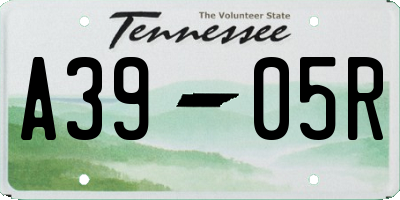 TN license plate A3905R