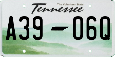 TN license plate A3906Q