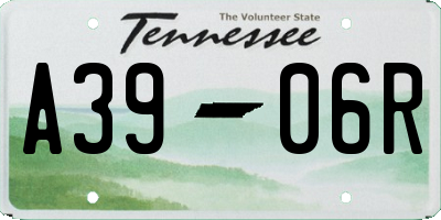 TN license plate A3906R