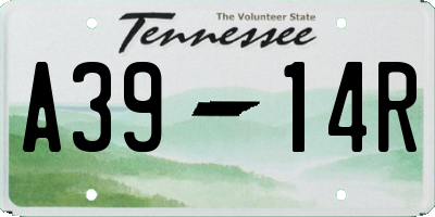 TN license plate A3914R