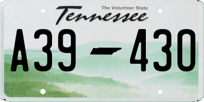 TN license plate A3943O