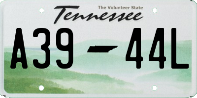 TN license plate A3944L