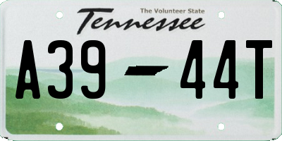 TN license plate A3944T