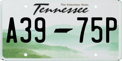 TN license plate A3975P