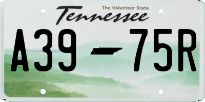TN license plate A3975R