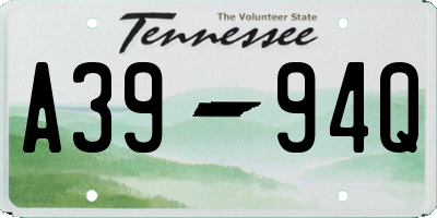 TN license plate A3994Q