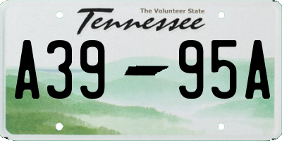 TN license plate A3995A