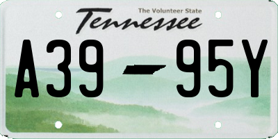 TN license plate A3995Y
