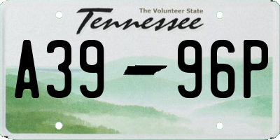 TN license plate A3996P